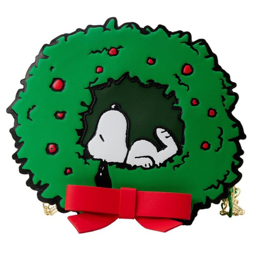 Loungefly Snoopy Woodstock Light Up Wreath Crossbody Bag Purse NEW WITH TAGS